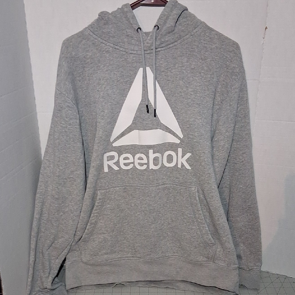 Reebok Heather Gray Pullover Hoodie